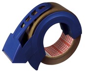 Tesa verpakkingstape 50mm x 66m met afroller – sterke tape voor dozen en pakketten