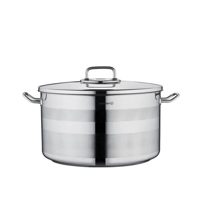 Korkmaz Astra2 RVS kookpot met deksel – inductie geschikt & gelijkmatige warmteverdeling