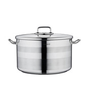 Korkmaz Astra2 RVS kookpot met deksel – inductie geschikt & gelijkmatige warmteverdeling