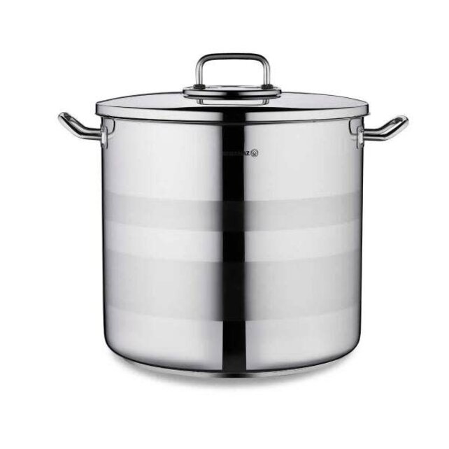 Korkmaz Astra2 stainless steel pot with lid – induction ready & even heat distribution