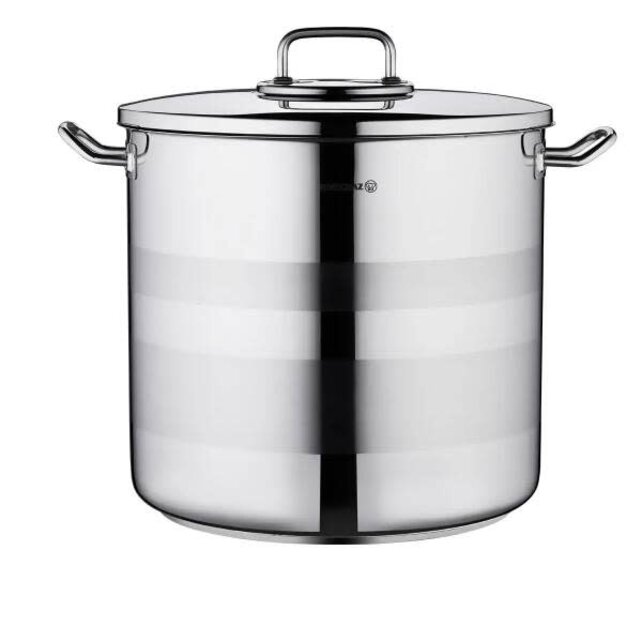 Korkmaz Astra2 stainless steel pot with lid – induction ready & even heat distribution