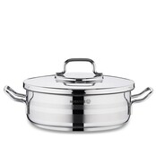 Korkmaz Astra2 stainless steel pot with lid – induction ready & even heat distribution