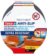 Tesa Bande Antidérapante Noire 50mm x 5m – Étanche, Résistante UV et Forte Adhérence
