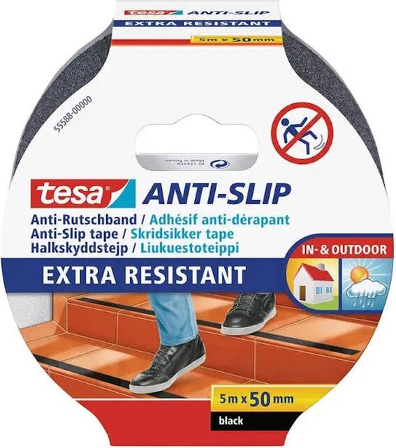 Tesa - Anti-Slip 5 m x 50 mm | Black