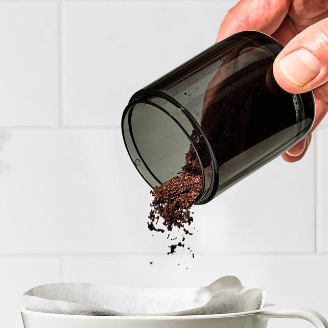 OXO Brew Moulin à Café Manuel – Meules Inox, 40 Réglages, Compact et Portable