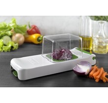 Alligator Coupe-Légumes avec Bac – Découpe Légumes en Acier Inox 6x6 mm