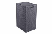 Curver Kaya Panier à Linge 60L Anthracite avec Couvercle