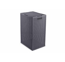 Curver Kaya Panier à Linge 60L Anthracite avec Couvercle