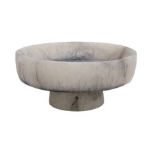 Novell Decoratieve Schaal op Voet Grijs Mat Resin