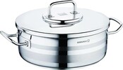 Korkmaz cocotte Astra2 en inox avec couvercle – compatible induction & cuisson homogène