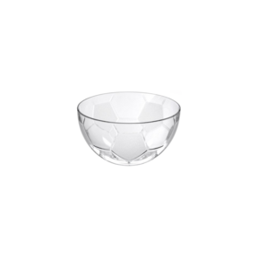 Glazen kom geometrisch patroon 14cm