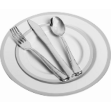 Lillian Silver Dinnerware Set Service For 8/40pcs