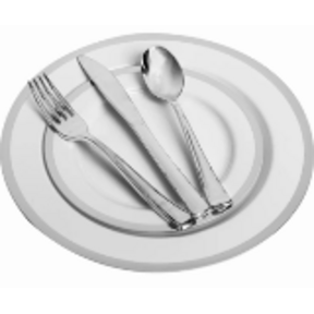 Lillian Silver Dinnerware Set Service For 8/40pcs