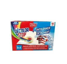 Eau Ecarlate Décolor Stop Lingettes Anti-Décoloration 10 Pièces contre les Transferts de Couleur