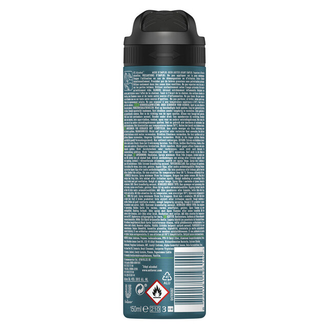 Rexona Men Déodorant Spray Quantum Dry 150ml – Protection Anti-Transpirante 72h