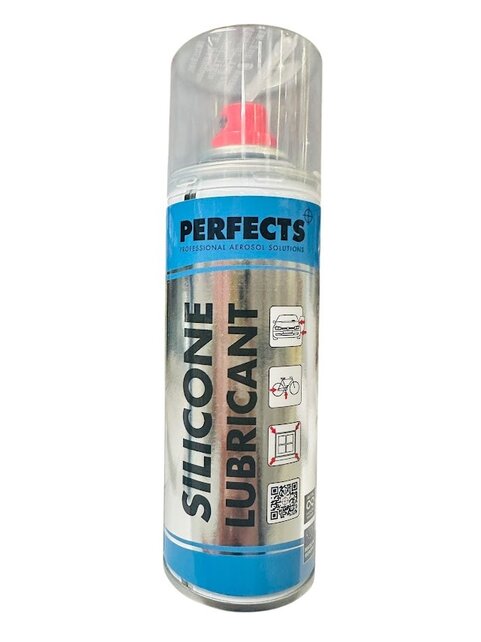 Perfects siliconenspray smeermiddel 200 ml voor kunststof, rubber en metaal