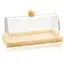 Waterdale Waterdale  Plat à Gâteau Rectangulaire Luxe avec Base en Résine et Couvercle Lucite