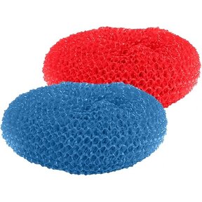 Scouring pads plastic 2 pack