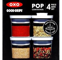 Oxo Pop Container mini vierkant set 4