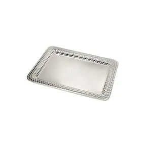 Silver Plated Nickel Tray Rectangular 20x28cm