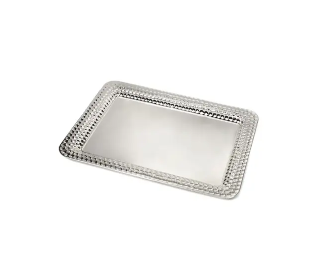 Paldinox Silver Plated Nickel Tray Rectangular 20x28cm