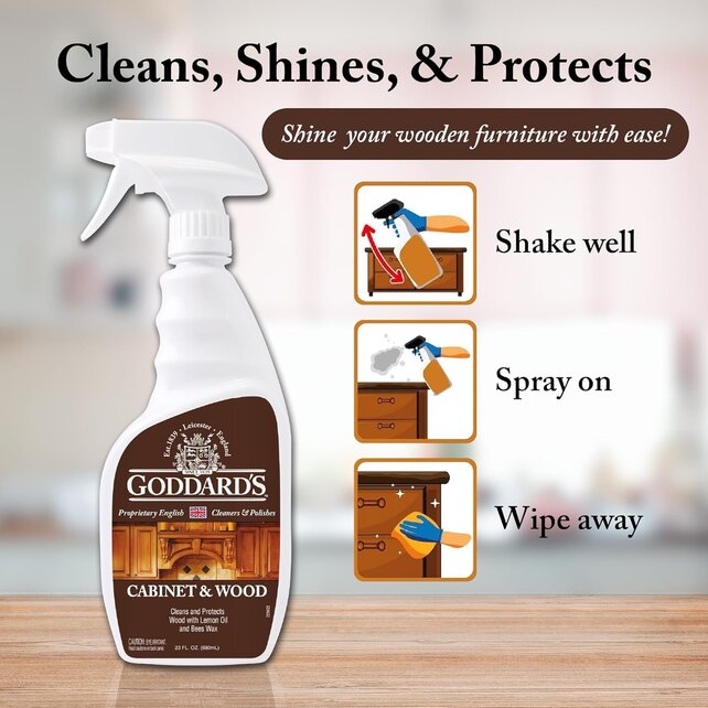 Goddard's Wood Cleaner & Furniture Polish Spray 680ml