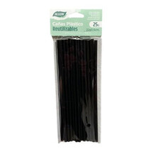30 Black Straws