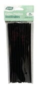 Black Plastic Straws 30PC
