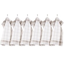 Adalynne Torchons Taupe Lot de 6