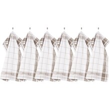 Taupe Kitchen Towels Set of 6