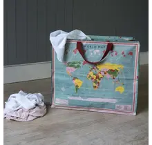 Rex London Jumbo Opbergtas Wereldkaart