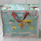 Rex London Jumbo Opbergtas Wereldkaart