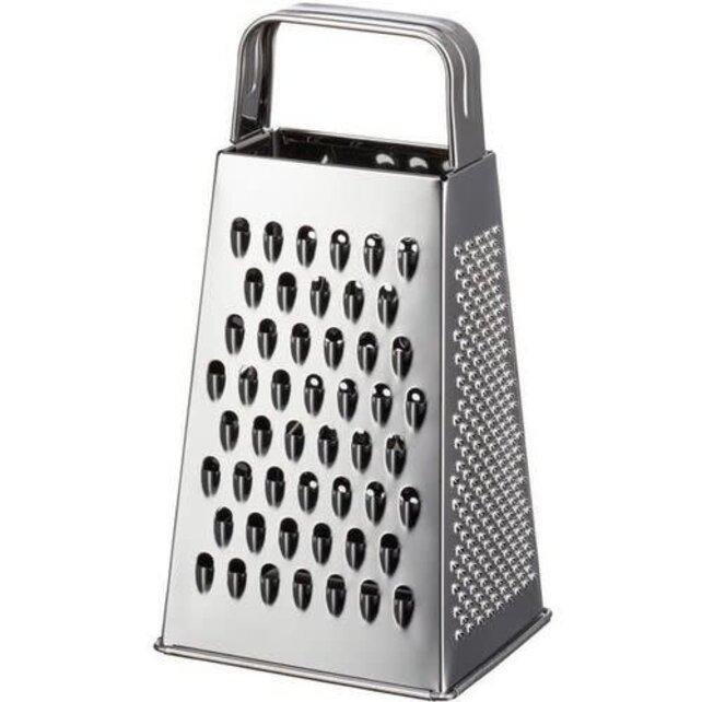 GastroMax 4-Sided Stainless Steel Box Grater with 4 Grating Surfaces