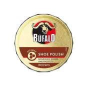 Bufalo Schuhcreme Braun 75ml – Schuhwachs für Lederschuhe