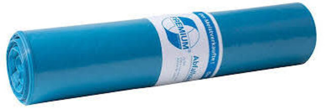 120L Blue Bin Bags 25 Pack