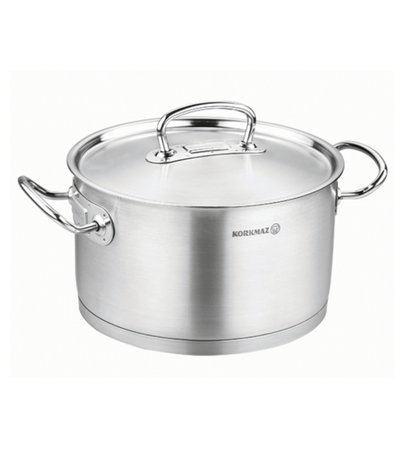 Korkmaz Proline Cookware 24cm 6.2L – Even Heat Distribution, Dishwasher Safe