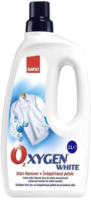 Sano Oxygen Gel White Stain Remover 1L – Brighter Whites Without Chlorine Bleach