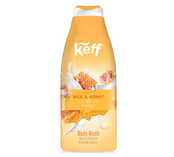 Keff Flüssigseife Milch & Honig 500ml – mit Sheabutter, Vitamin E und Aloe Vera