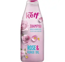 Keff Shampoing Rose & Huile de Kukui 500ml – hydrate, adoucit et fait briller