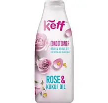 Keff Après-Shampoing Rose & Huile de Kukui 500ml – démêle, hydrate et fait briller