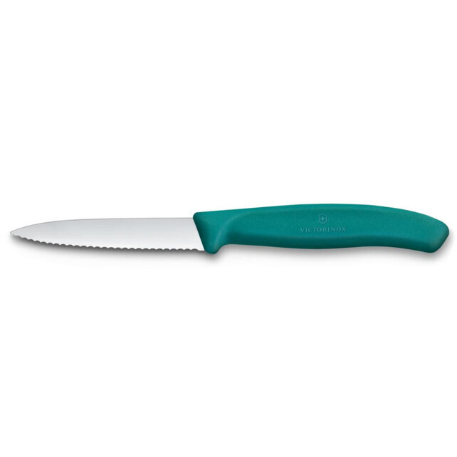 Victorinox Kitchen Paring Knife Serrated with Ultra-Sharp Blade - Point Edge - 8 cm
