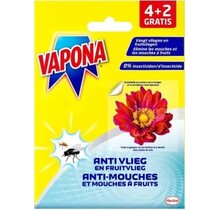 Vapona Window Stickers Geel 4+2 gratis