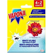 Vapona Window Stickers Geel 4+2 gratis