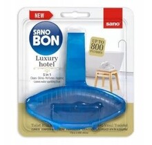 Sano Bon Toiletblok 5-in-1 – reinigt, desinfecteert, kleurt water en voorkomt kalkaanslag