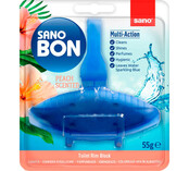Sano Bon Toiletblok 5-in-1 – reinigt, desinfecteert, kleurt water en voorkomt kalkaanslag