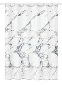 Kleine Wolke Shower Curtain Textile MARBLE Anthracite 180 X 180 Cm