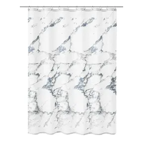 Kleine Wolke Shower Curtain Textile MARBLE Anthracite 180 X 180 Cm