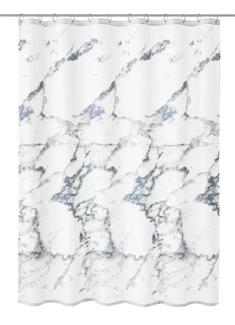 Kleine Wolke Shower Curtain Textile MARBLE Anthracite 180 X 180 Cm