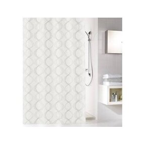 Kleine Wolke Classy Shower Curtain 180 x 180 cm, White