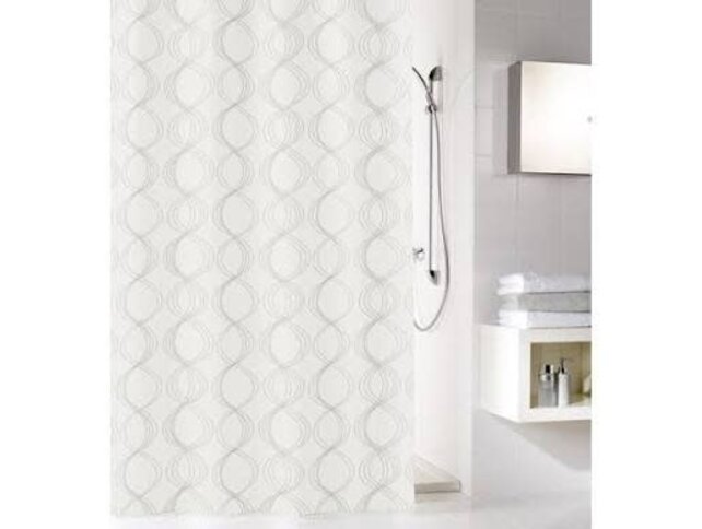 Kleine Wolke Duschvorhang Linja 180 x 200 cm, Cream